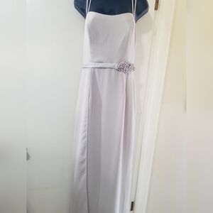 Alfred Angelo Spaghetti Strap Chiffon Gown Grecian Formal NWT